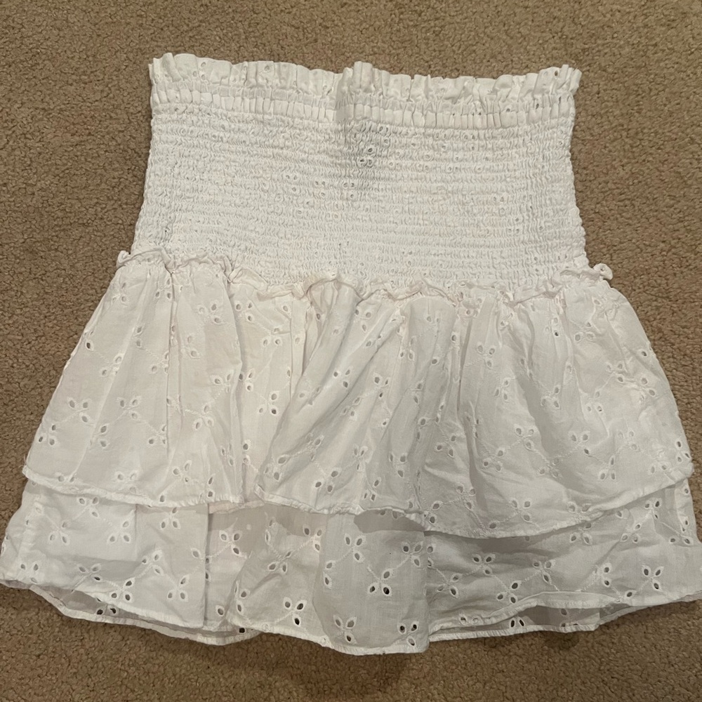 White Eyelet Ruffle Skirt By Aqua from Bloomingdales
